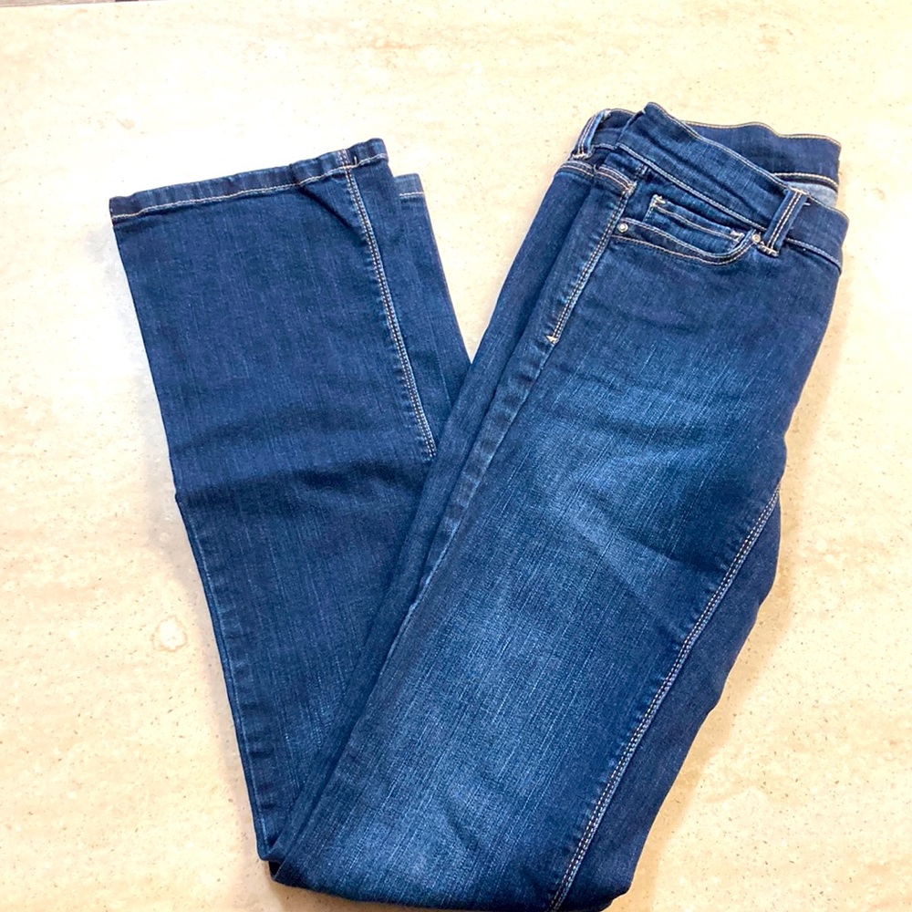 WHBM darkwash “noir” jeans